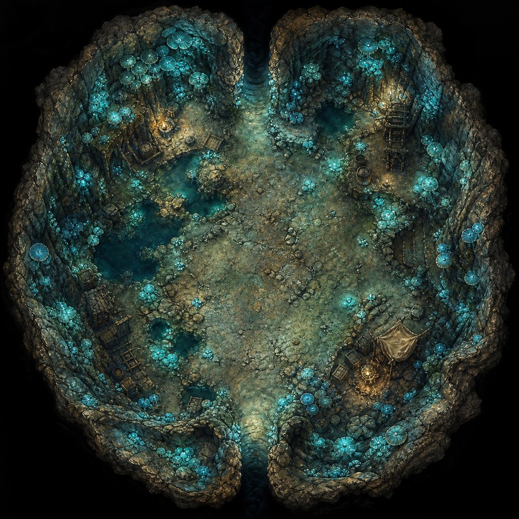 The Glowfungus Cavern